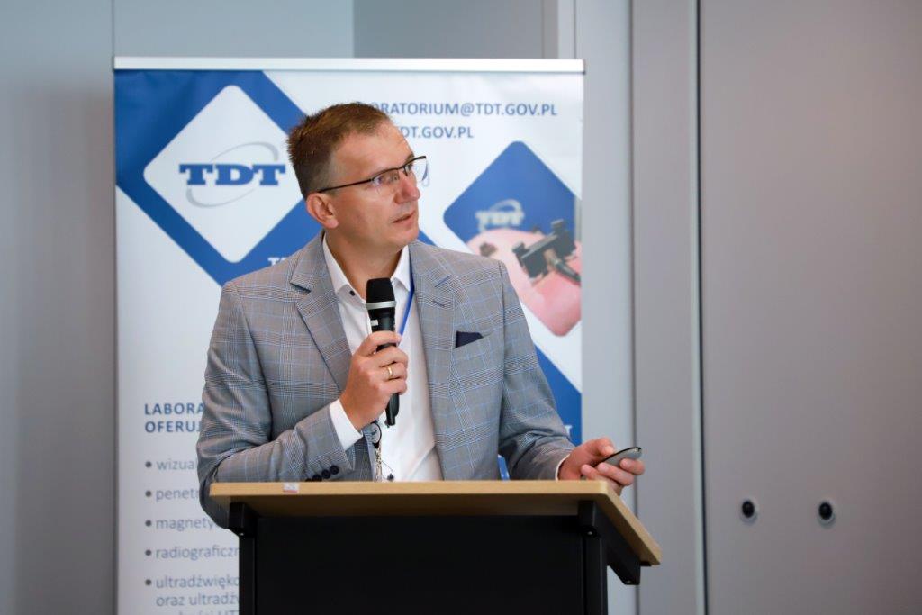 Grzegorz Stachura, TDT, na konferencji Bezpieczeństwo urządzeń transportu linowego 2023 (1)