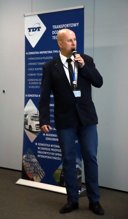 Piotr Grygorowicz, TDT, na konferencji Bezpieczeństwo urządzeń transportu linowego 2023